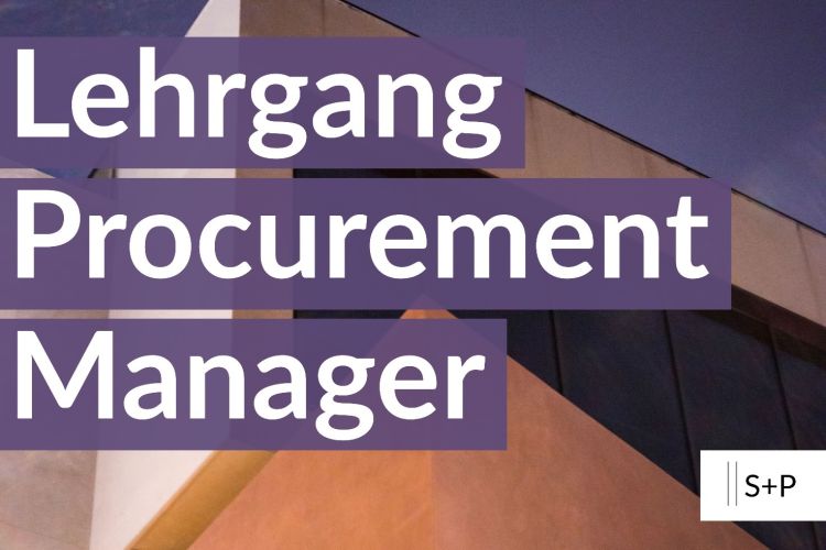 S+P Update Procurement Management Lerhgang Procurement Manager