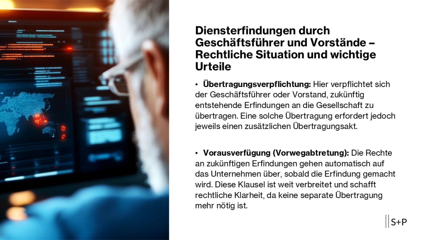 Diensterfindungen durch Geschäftsführer und Vorstände – Rechtliche Situation und wichtige Urteile