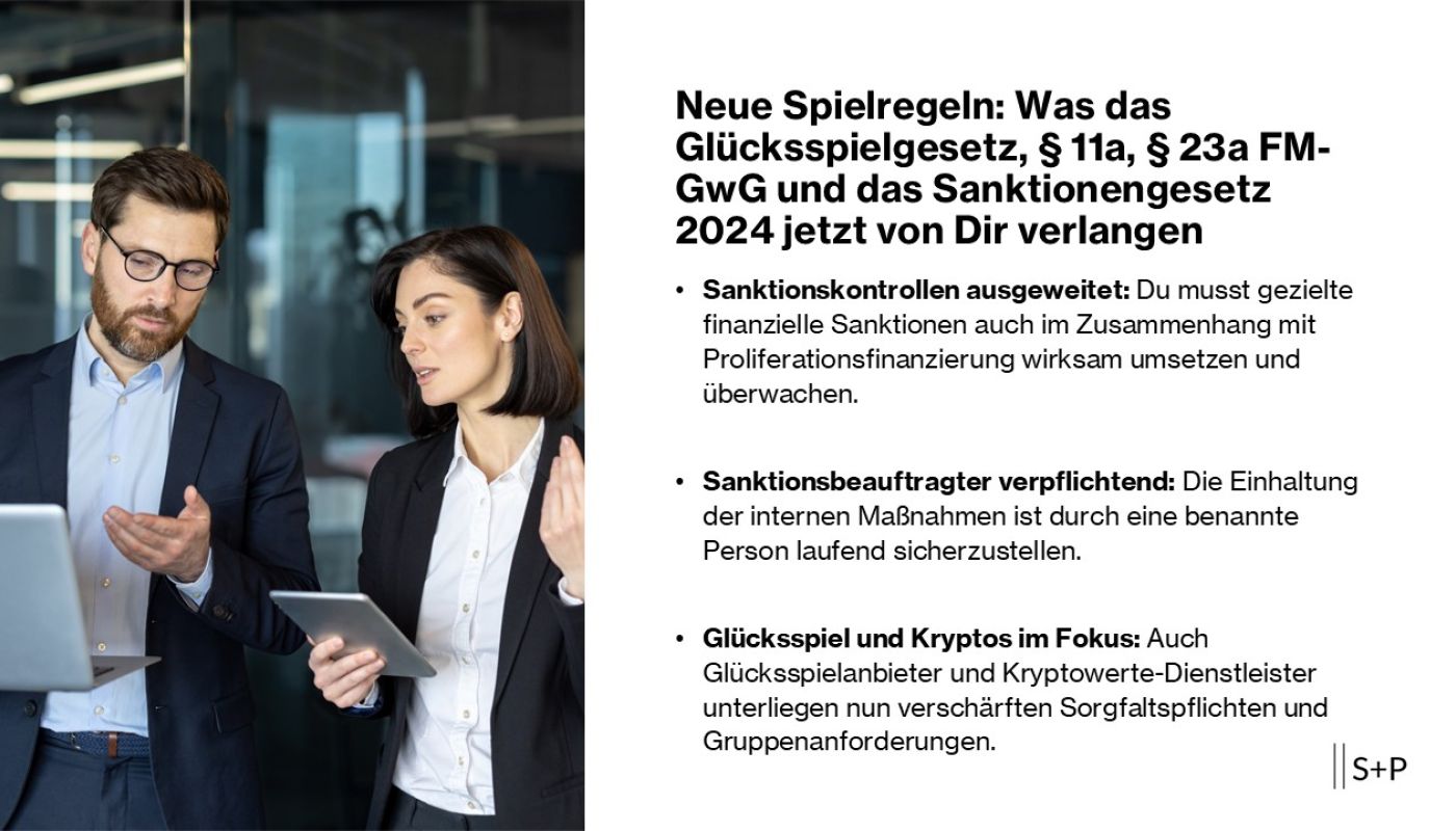 FM-GwG & Sanktionengesetz 2024: Neue Pflichten für Kryptos, Compliance & Sanktionsmonitoring