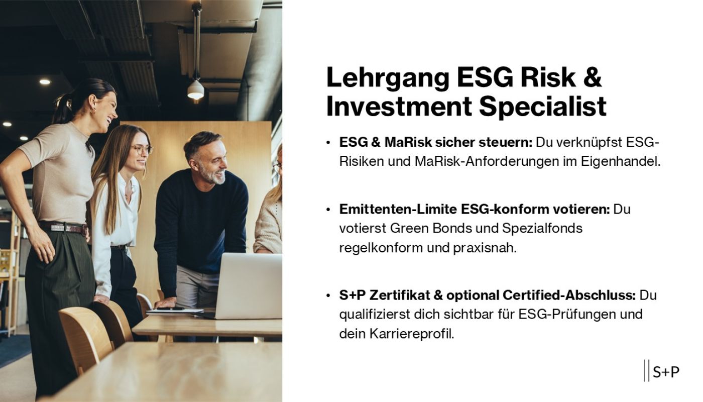Lehrgang ESG Risk & Investment Specialist